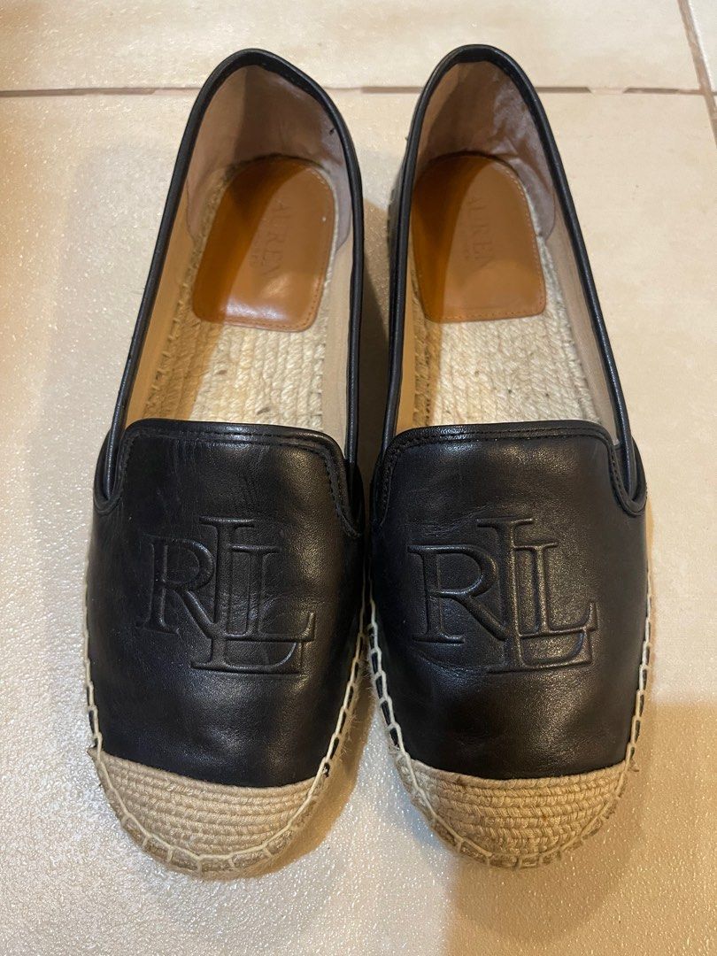 Ralph lauren black espadrilles new arrivals