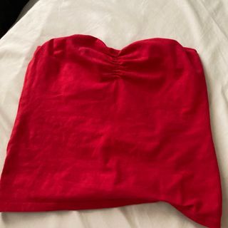 Red Sweetheart Tube Top
