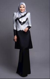 Rizman Ruzaini Basic Baju Kurung in Nude XXL, Women's Fashion, Muslimah ...