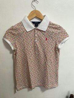 rl baby tops floral polo shirt