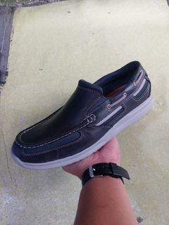Rockport Men's Langdon Gore So Flat Shoes Dark Grey(27.5 cm)