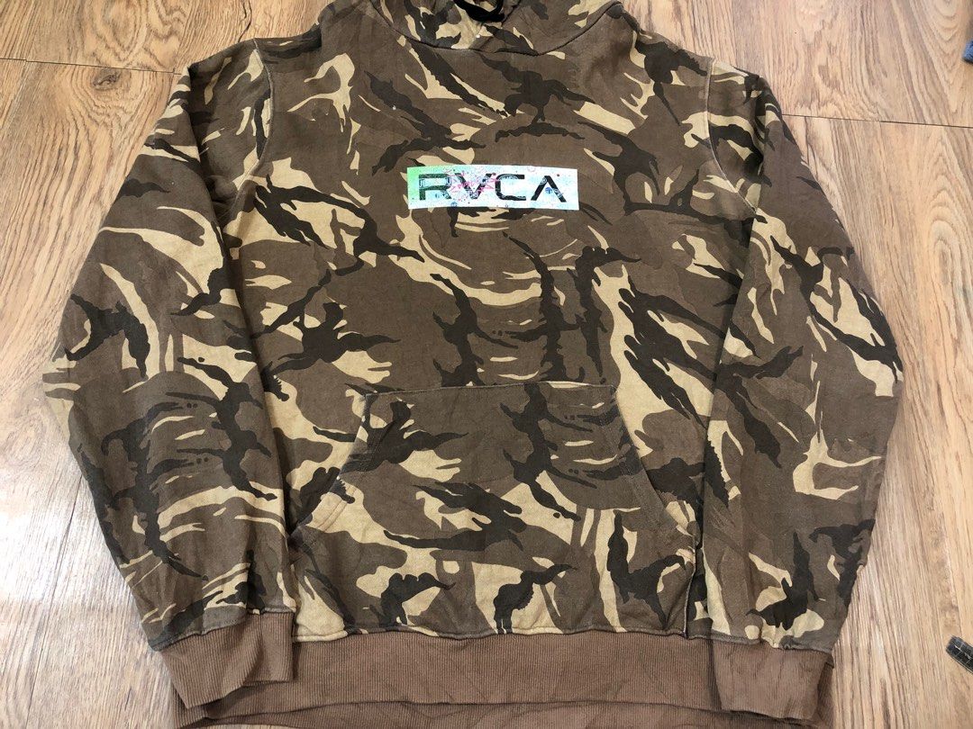 Rvca camo hoodie cheap