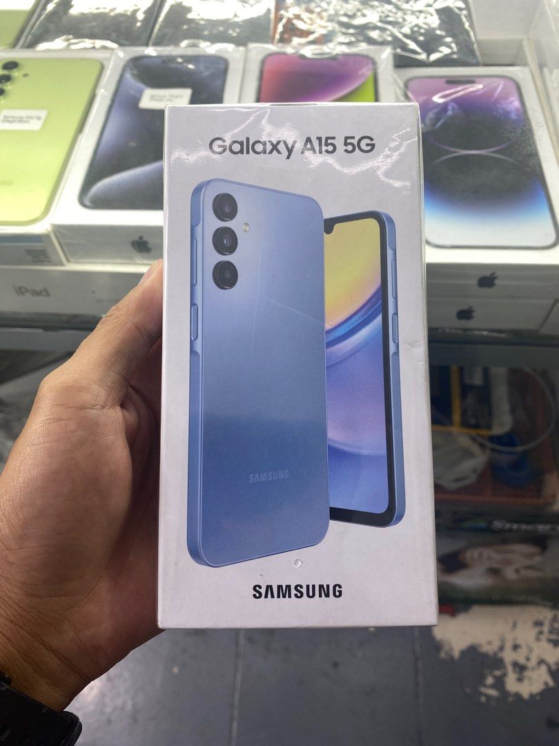 Samsung Galaxy A15 5G NTC (Category: Samsung) located in San Juan City. Submitted by rodelmarllemit (Listing ID 1301922563, Image 1). Description: Brandnew Samsung Galaxy A15 5G NTC Rom: 256gb Ram: 8gb Color: Blue Mode of Payment: •Cash •Bank Transfer •GCash & Paymaya Installment: •Credit Card •Ggives Facebook Page: ASHLEY & LYN Facebook Page: JENNY TELECOM •Cash on Delivery •Shipping •Meet Up •Trade In You can visit our Physical store in Stall n