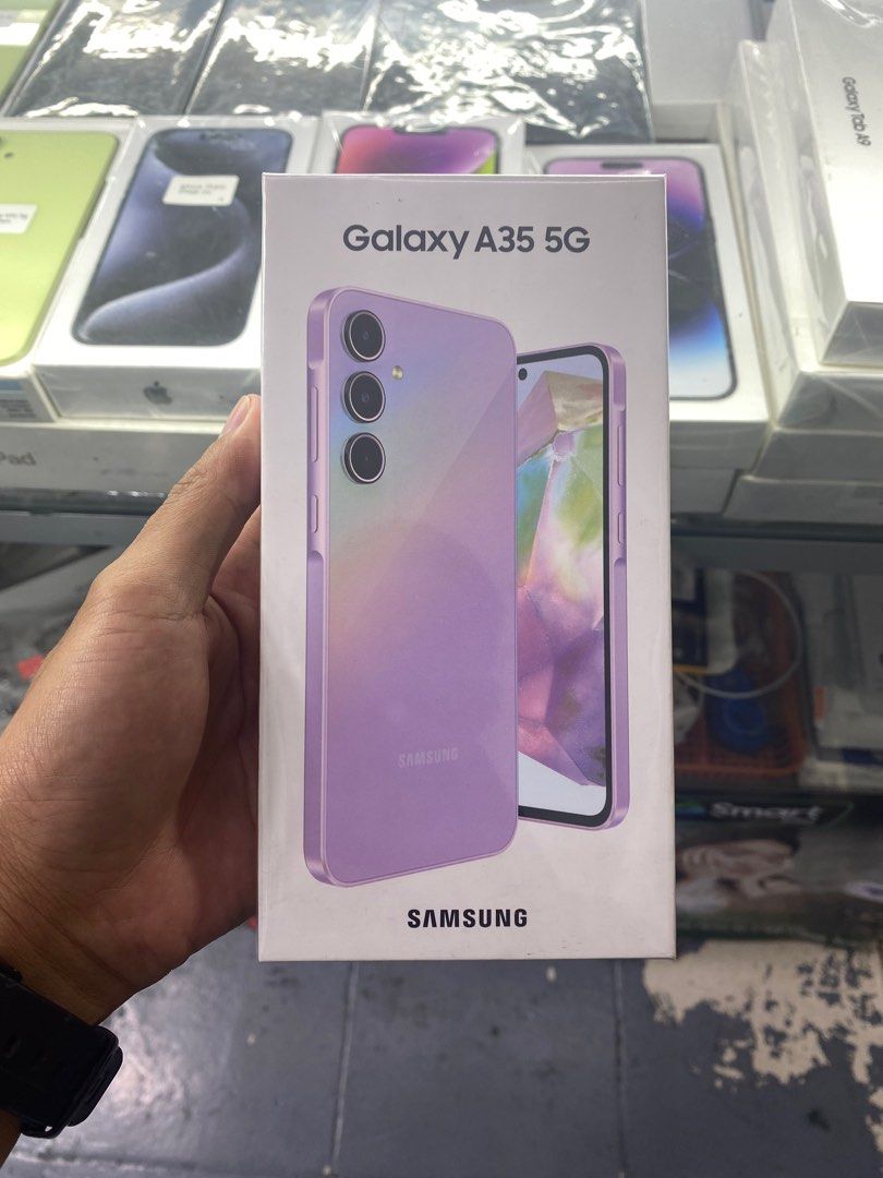 Samsung Galaxy A35 5G 8/256gb NTC (Category: Samsung) located in San Juan City. Submitted by rodelmarllemit (Listing ID 1301920989, Image 1). Description: Brandnew Samsung Galaxy A35 5G NTC Rom: 256gb Ram: 8gb Color: Awesome Lilac Mode of Payment: •Cash •Bank Transfer •GCash & Paymaya Installment: •Credit Card •Ggives Facebook Page: ASHLEY & LYN Facebook Page: JENNY TELECOM •Cash on Delivery •Shipping •Meet Up •Trade In You can visit our Physical