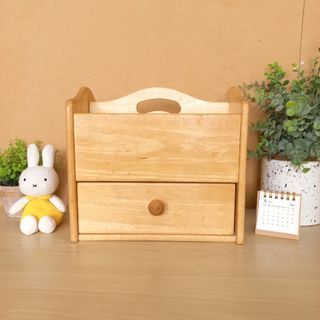 Solid wood multifuncional organizer for desk pantry makeup jewelry