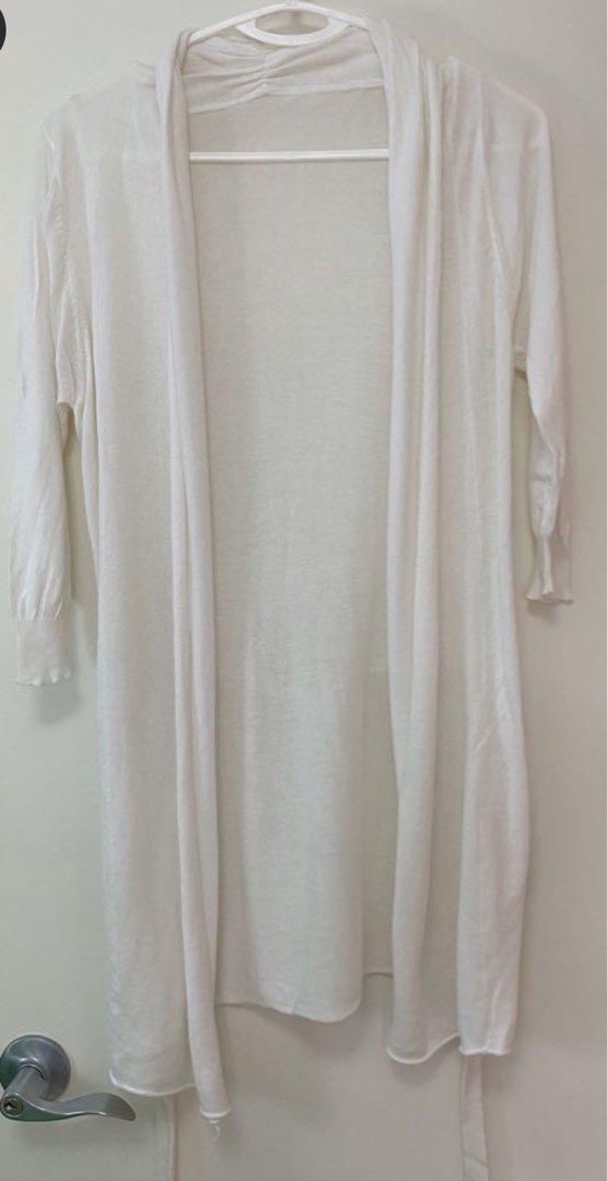 Summer thin white Cardigan Carousell