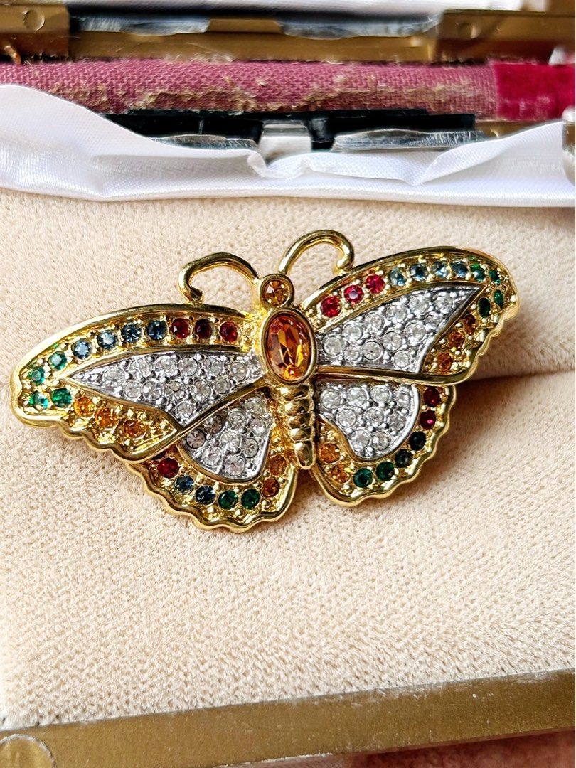Swarovski butterfly pin discount