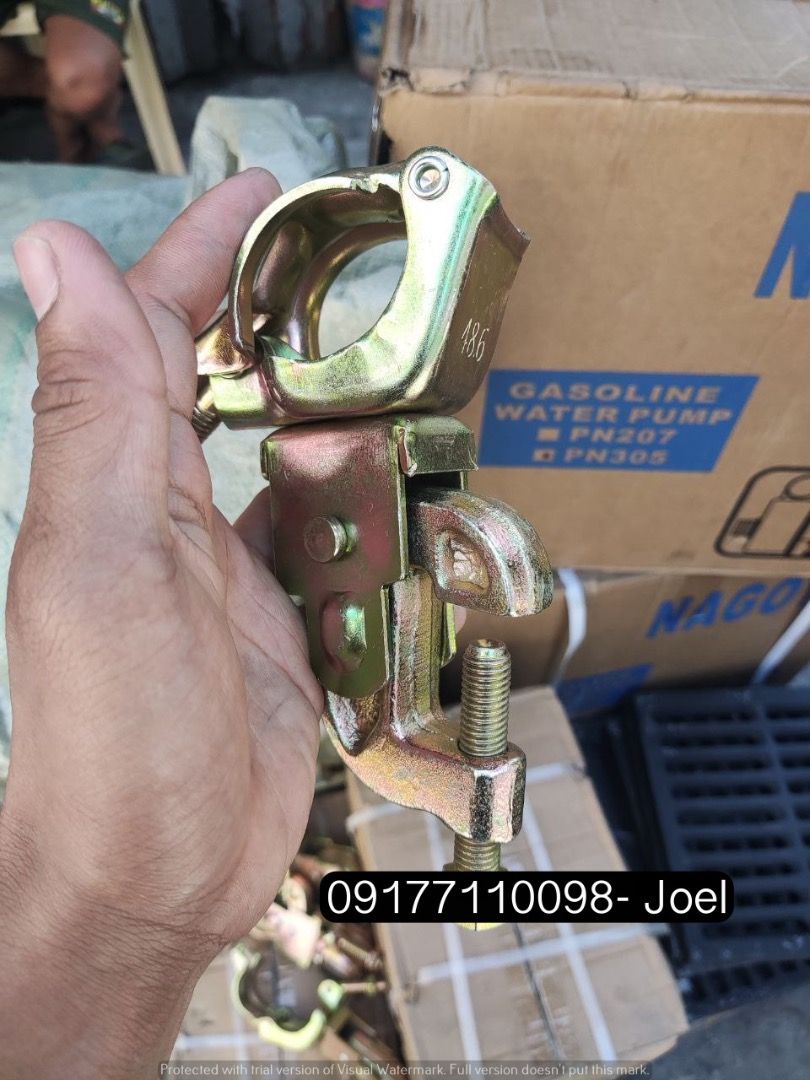 SWIVEL BEAM CLAMP (Category: Construction Tools & Equipment) located in Manila. Submitted by joeyroque09 (Listing ID 1301870676, Image 1). Description: Swivel beam clamp 1 1/2 price: 145 .