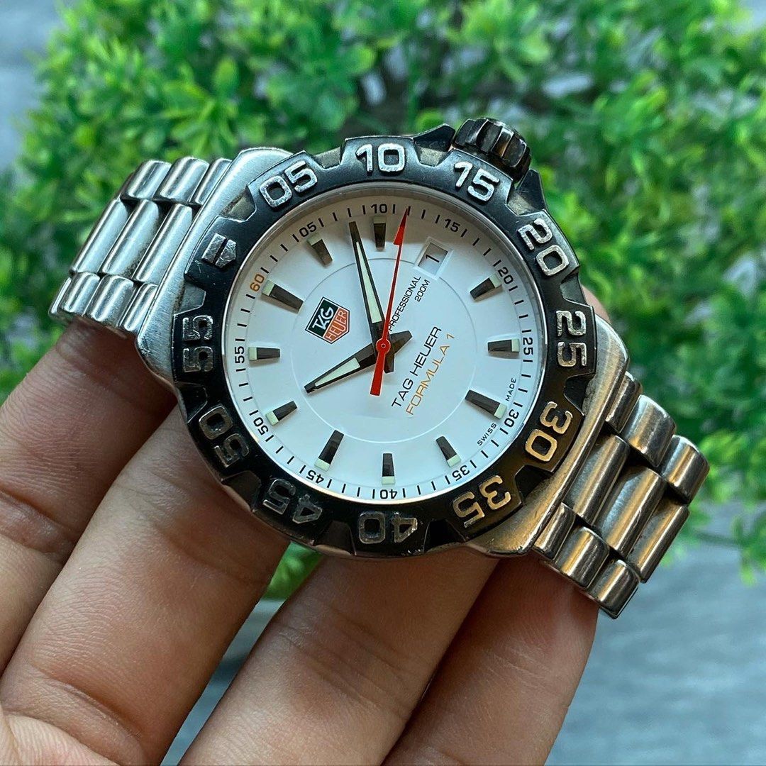 Tag Heuer Formula 1 White Dial WAH1111 Quartz 41mm Fesyen Pria Jam Tangan di Carousell
