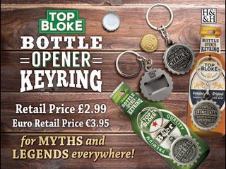 The cycling legend - What’s Your Superpower H&H Top Bloke - Bottle Opener Keyring -