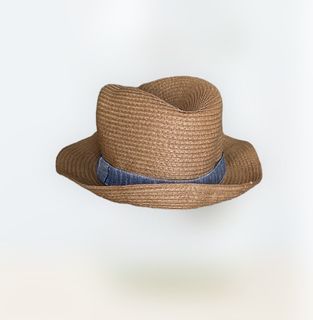 TOPMAN - Straw Fedora Hat (for Beach or Casual Fits) Authentic & Genuine