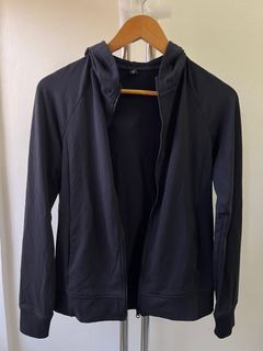 Uniqlo Black Zipper Hoodie Jacket Medium