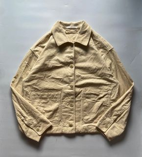 Uniqlo Corduroy Jacket in Cream