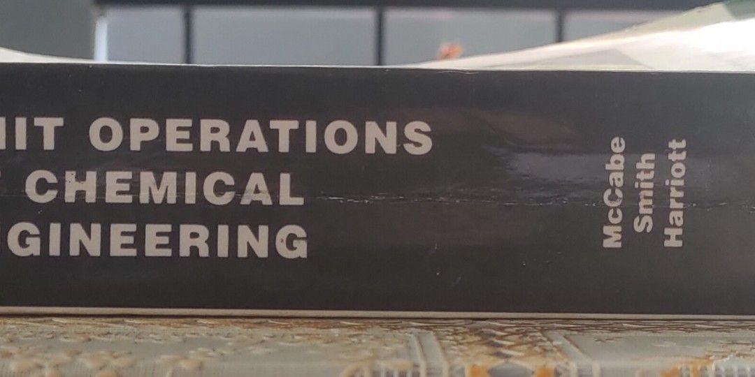Unit Operations of Chemical Engineering 7th Ed. (Category: Textbooks) located in Bacolod City. Submitted by tipsy2120 (Listing ID 1301962872, Image 2). Description: Chemical Engineering Book..
