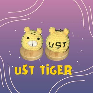 UST Tiger Crochet Keychain
