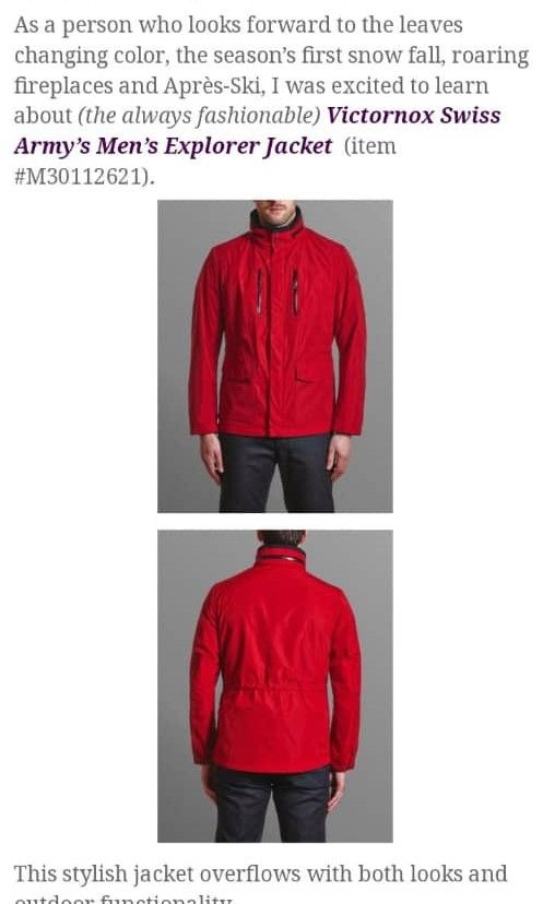 Victorinox Explorer insulated jacket