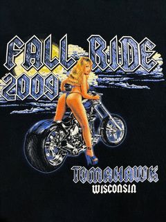 Vintage 2009 Fall Ride x Motorcycle Long Sleeve