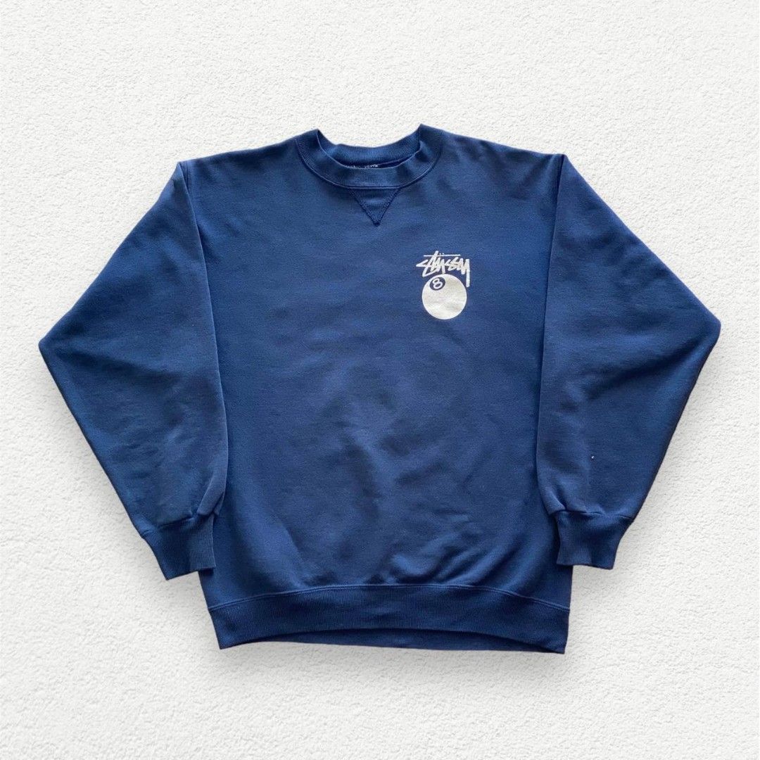 Vintage 80s~90s Hanes Stussy Eightball Pullover Sweatshirt