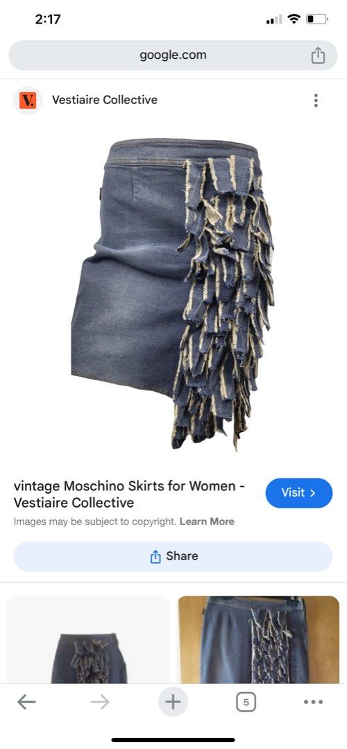 Vintage Moschino Skirt (Category: Skirts) located in Noveleta. Submitted by mrcrsole (Listing ID 1302014156, Image 2). Description: S25-26 RFS: Decluttering Price is still negotiable No low ballers 2 day reservation only MOP: Gcash only .
