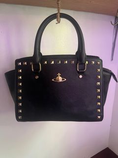 Vivienne Westwood Black Studded Bag