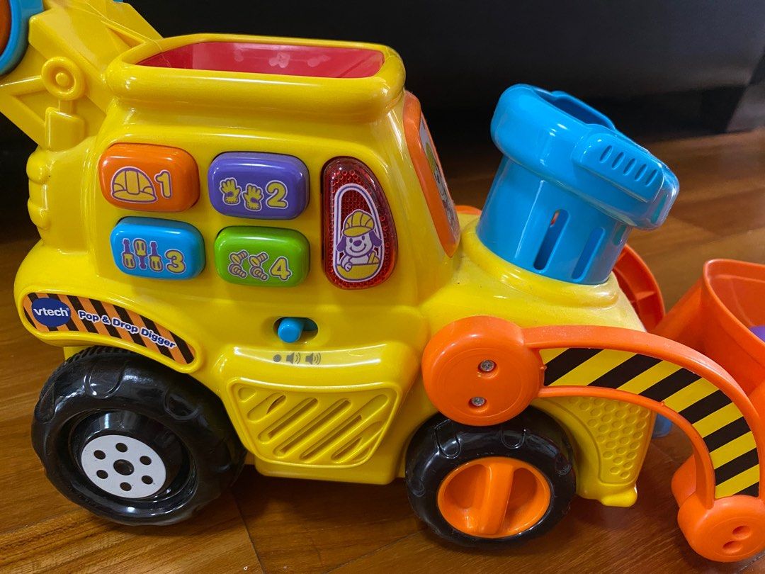 VTech Excavator push and pull toys