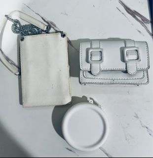 White Wallets: Coin Purse, Sling Wallet and Short Wallet