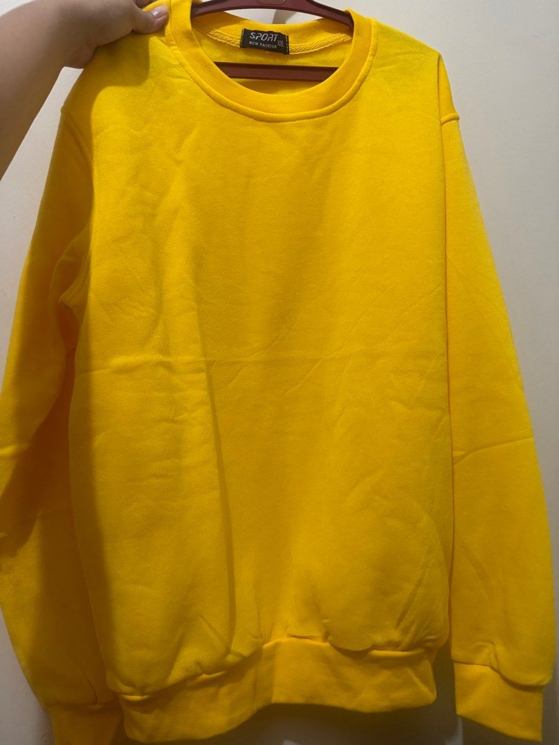 Yellow and Gray XXL Sweatshirt (Category: Longsleeves) located in Mandaluyong City. Submitted by tffnyyy (Listing ID 1301990356, Image 1). Description: Yellow - worn once P75 Gray - never worn P75 XXL MOP Gcash, BDO Shipping Lalamove, Grab or J&T.