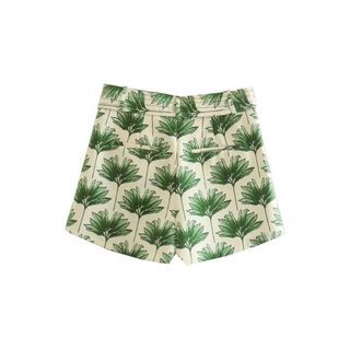 Zara Tropical Beach Shorts with belt