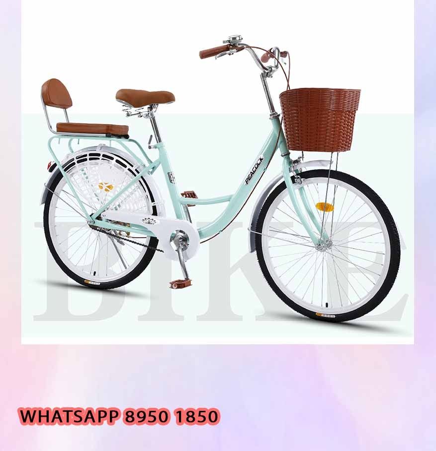 26 inch 1 Speed Peacock Turquoise Blue Lady Bike Women Bike City adult male commuter kid