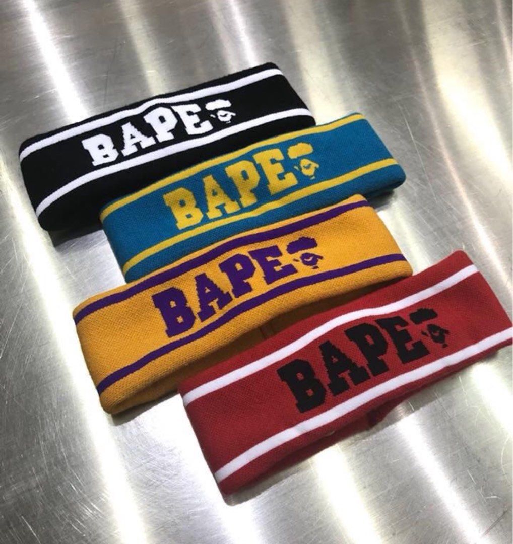 BAPE Logo Headband Yellow