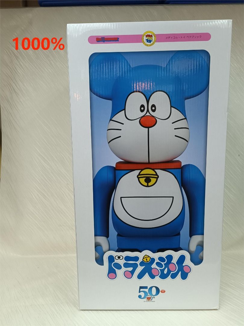 全新正版) Bearbrick Be@rbrick Doraemon (no mouth ver.) 多啦A夢叮噹 