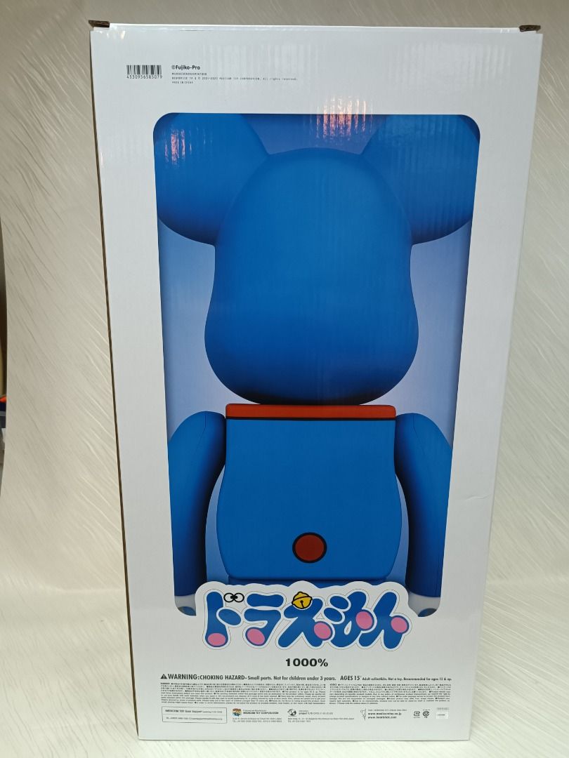 全新正版) Bearbrick Be@rbrick Doraemon (no mouth ver.) 多啦A夢叮噹 