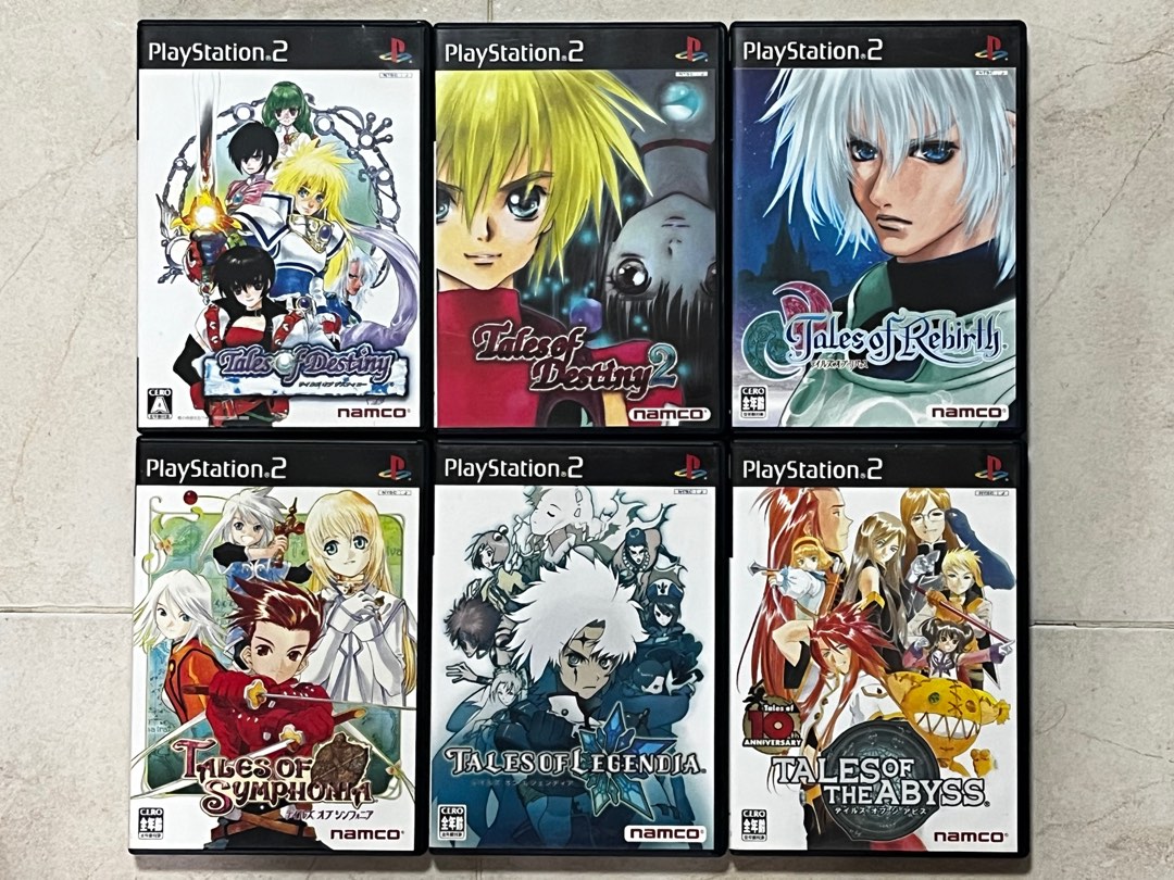 PS2 Tales of Abyss Legendia Destiny Symphonia Namco RPG Game PlayStation2 Japan PS2 Tales of Abyss Legendia Destiny Symphonia Namco RPG Game PlayStation2 Japan