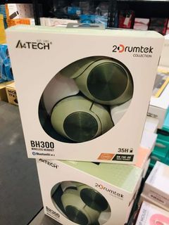 ✅✅A4Tech 2Drumtek BH300 Bluetooth Wireless Headphone Matcha Green