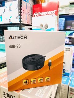 ✅✅A4Tech 4-Ports 4in1 USB Hub 2.0 HUB-20 Black
