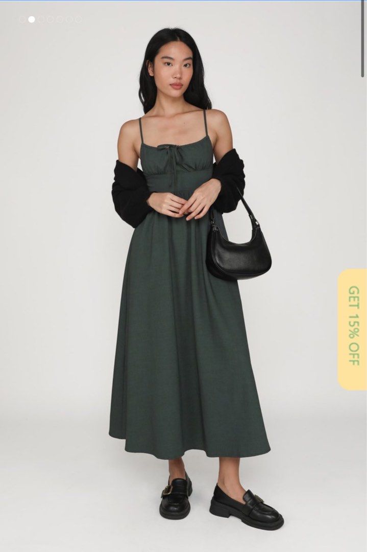 adeline ruched front drawstring maxi dress Adeline Ruched Front Drawstring Maxi Dress