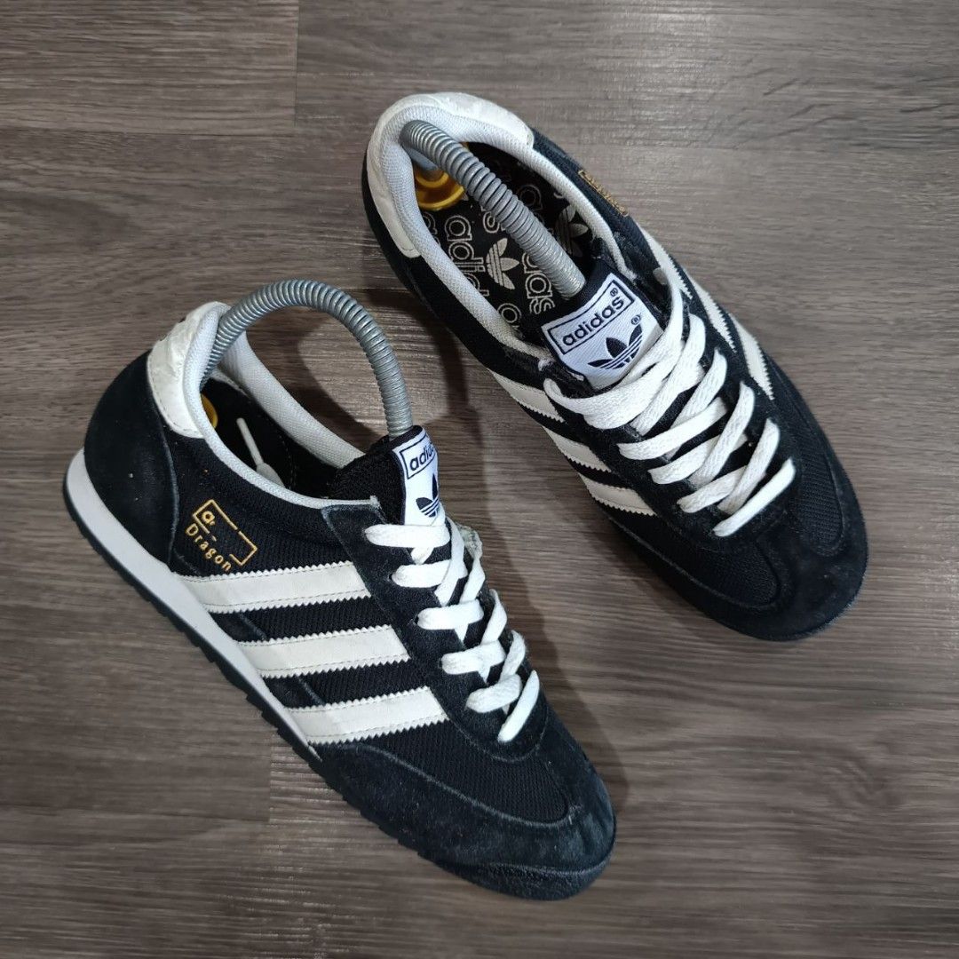 Adidas Dragon Black White 6UK 24CM