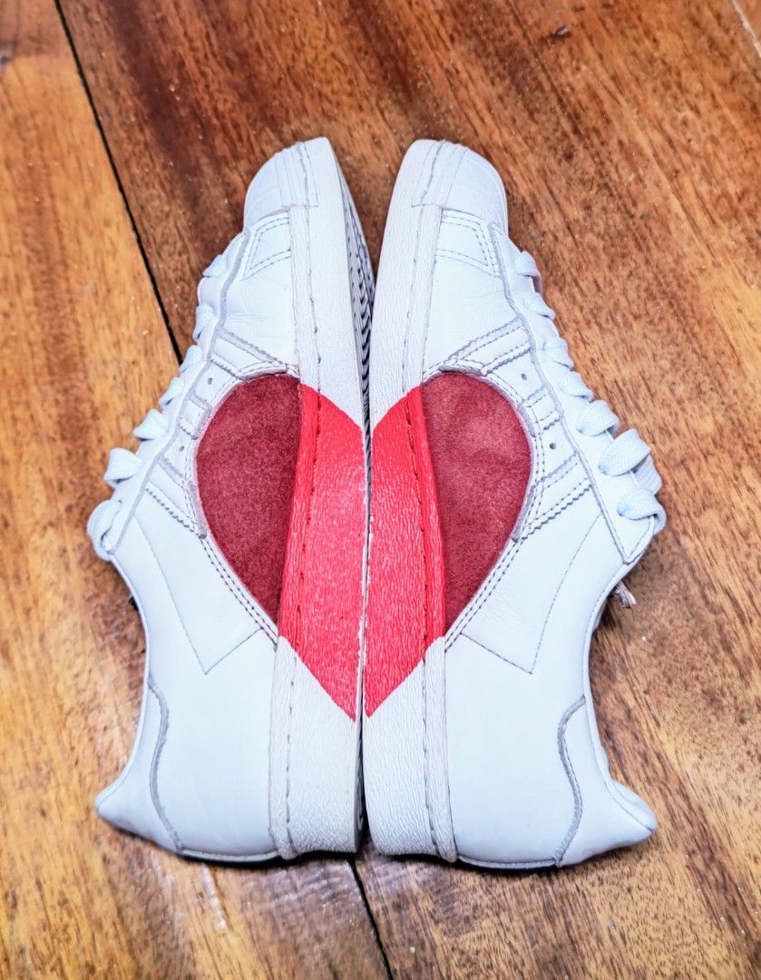 Adidas Valentine's Day Heart Superstar Woman's size 36.5, Women's Fashion,  Footwear, Sneakers on Carousell