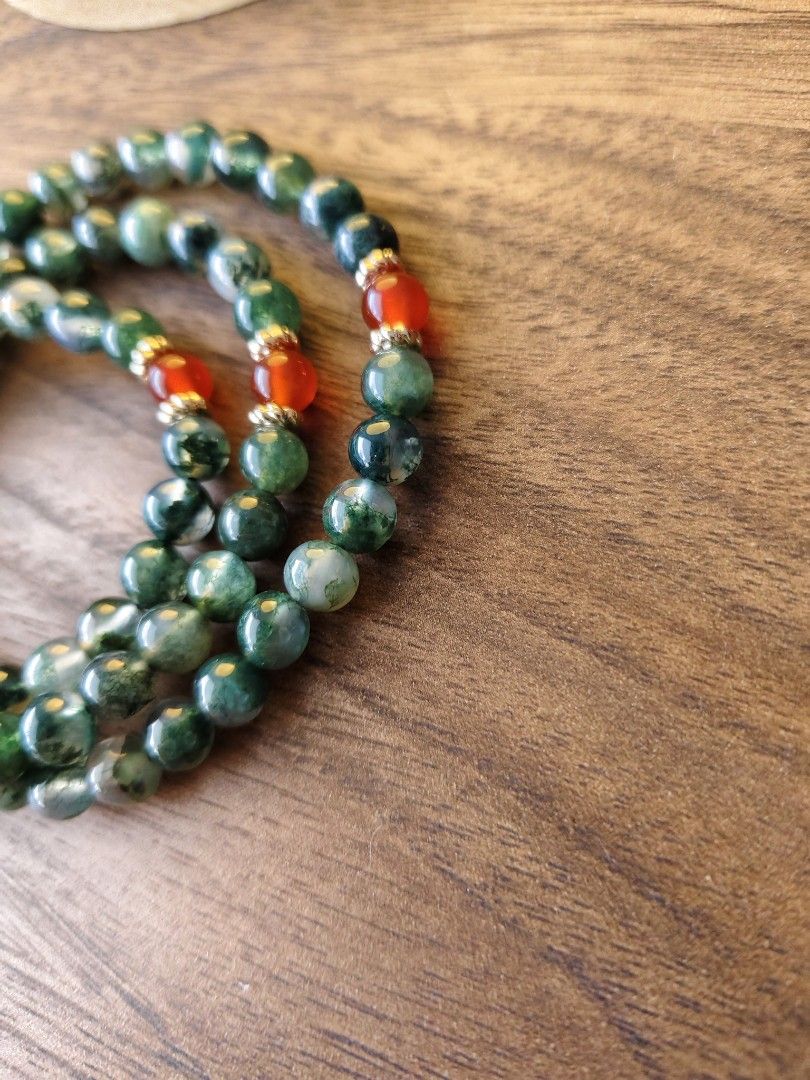 Agate 3 laps 水草玛瑙3圈, Women