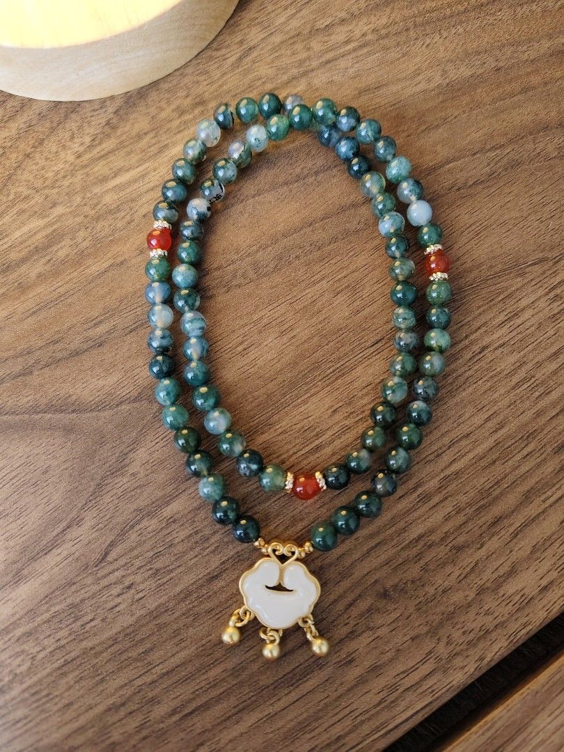 Agate 3 laps 水草玛瑙3圈, Women