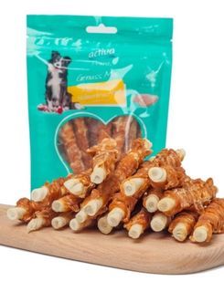 Air-dried chicken and duck cowhide sticks dog treats small