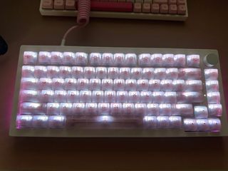 Akko pink clear keycaps