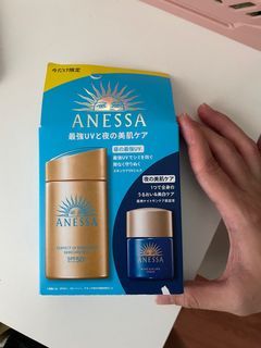 Anessa Sunscreen + Night Sun Serum