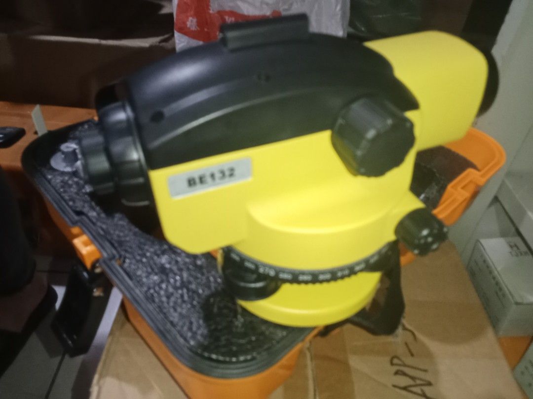Auto level BE132 (Category: Construction Tools & Equipment) located in Manila. Submitted by ecalnerjef66032 (Listing ID 1302097086, Image 2). Description: complete package Tripod single lock levelling Staff 3m levelling bubble Reflector vest dash Cleaner Rain Cover Educational cd measure tape Calibration certificate 1year warranty with Special freebies Company: Jammybox Bbc Geoinstrument address: Z square mall Del Monte Quezon city contact #: 093