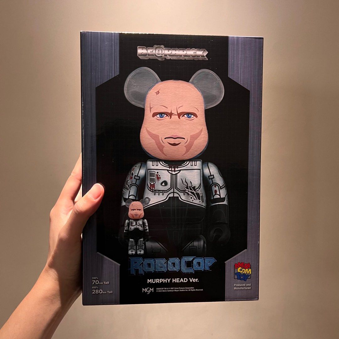 Bearbrick robocop 鐵甲威龍Murphy head ver, 興趣及遊戲, 玩具& 遊戲 