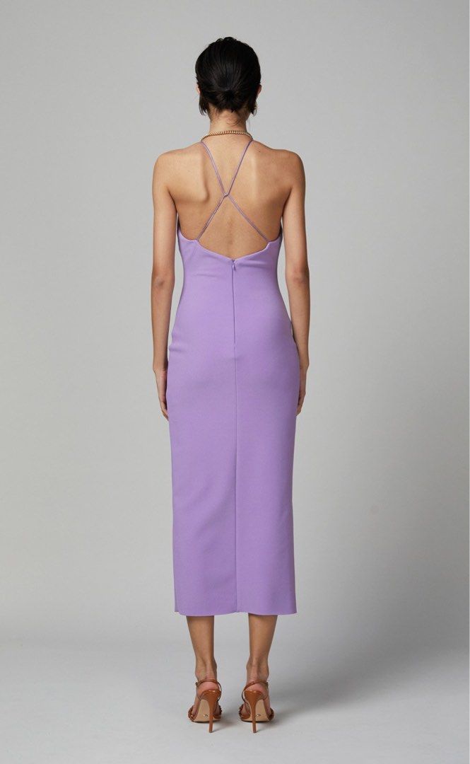 knee length dresses for ladies Lilac dress – Catwalk Couture Shop main image 0
