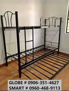 beds double deck TUBING TYPE FRAME w/ PULL OUT (COD) 0960 468 9113