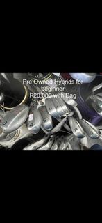 Beginner hybrids golf clubs w bag pre owned