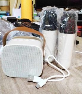 Bluetooth speaker with dual mic