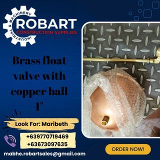 brass float valve with copper ball 1"